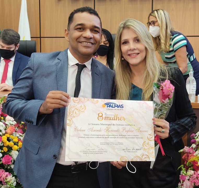 Vereador Waldson da AGESP homenageia ex-vereadora de Palmas