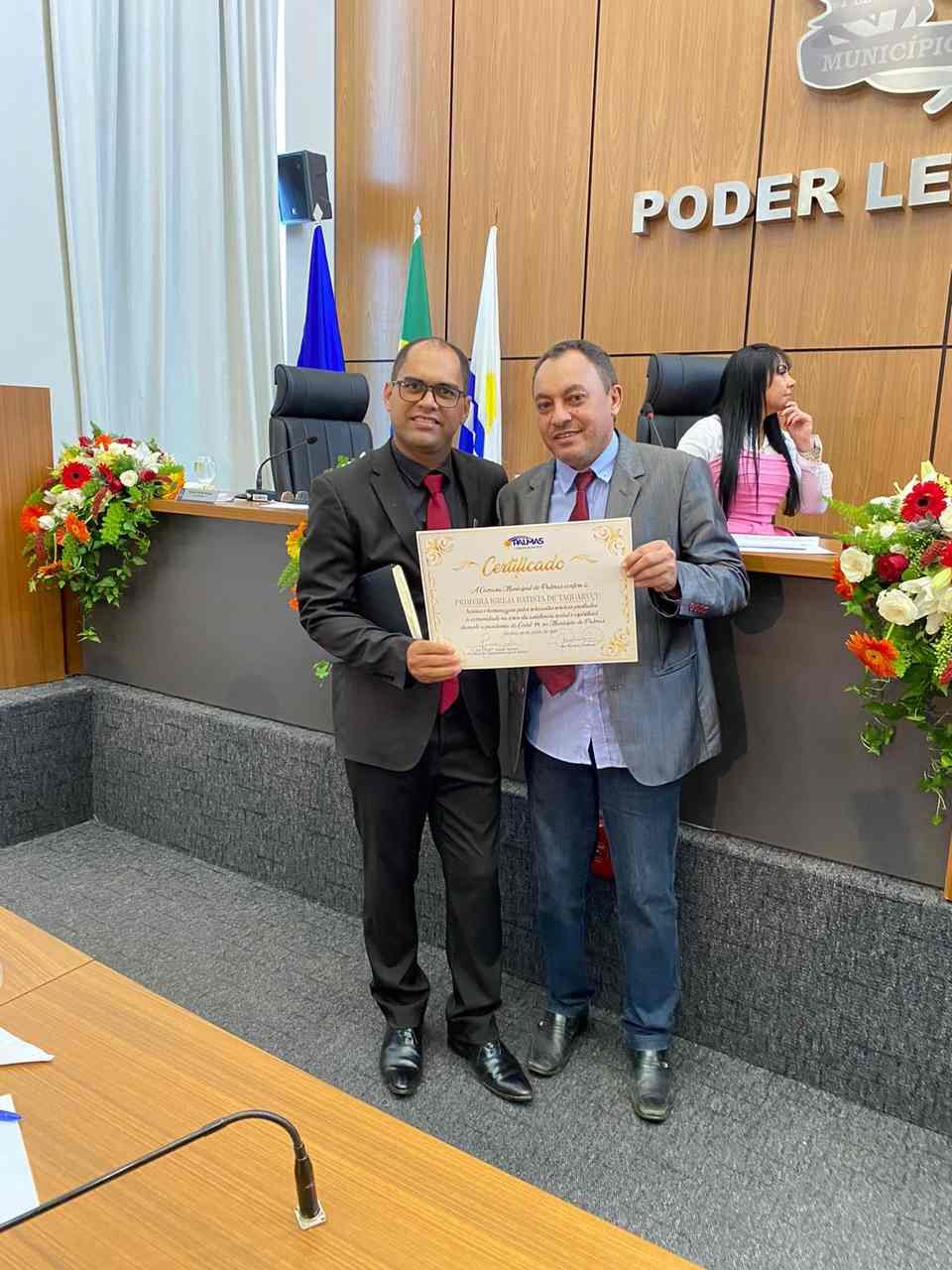 Em sessão solene em homenagens as igrejas, Marilon Barbosa destaca papel histórico da primeira Igreja Batista de Taquaruçu