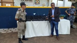 Vereador SGT. Júnior Brasão participa da solenidade da entrega de novas armas e munições, no 4º BPM em Gurupi