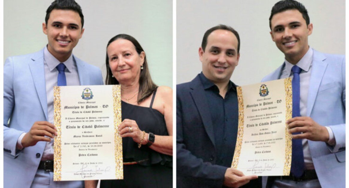 Vereador Pedro Cardoso homenageia com título de cidadão palmense desembargadora e presidente da ATS