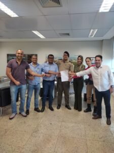 Vereador SGT. Júnior Brasão oficializa prefeita de Palmas sobre a possibilidade de realização de convênio entre a Prefeitura e a Polícia Militar