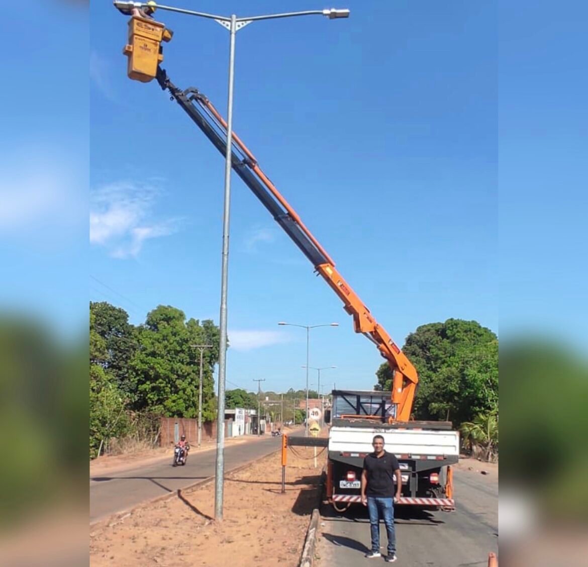 Vereador Waldson da Agesp tem solicitação atendida e troca das luminárias na Av. Goiás até a M, na região Sul de Palmas, é realizada