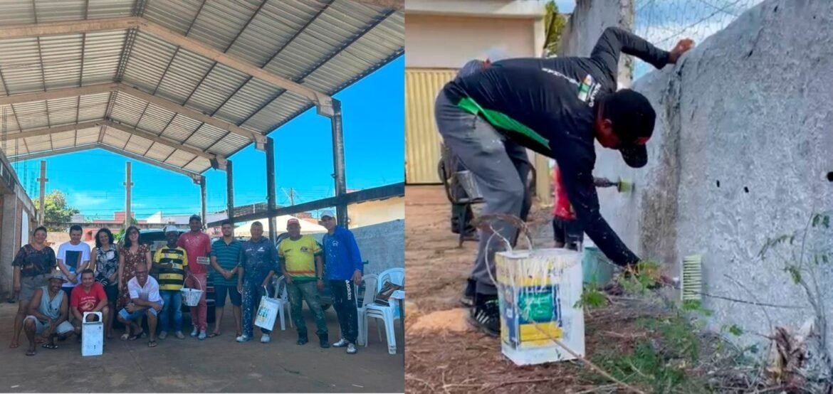 Vereador Josmundo Participa de Mutirão de revitalização da Igreja Santo Antônio, Aureny III