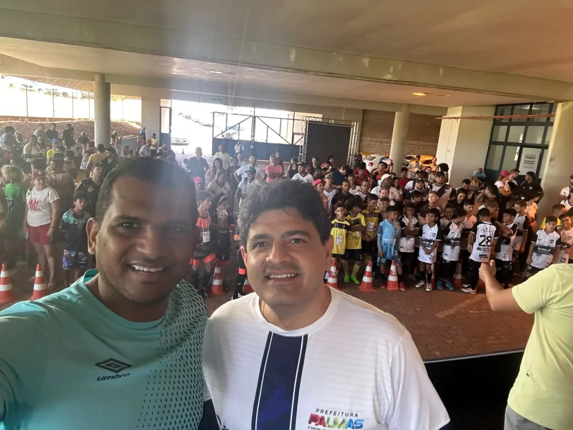 Vereador Nego marca presença na final do Capital Cup 2023, em Palmas, e diz que vai destinar emenda de R$ 200 mil para o campeonato do próximo ano