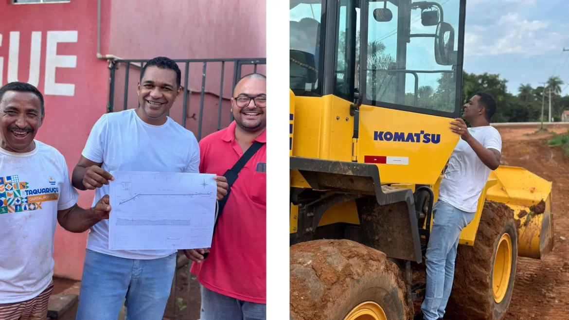 Atuação do vereador Waldson da Agesp resulta em início da pavimentação asfáltica na rua Mangabeira, no setor Belo Horizonte/Vista Alegre