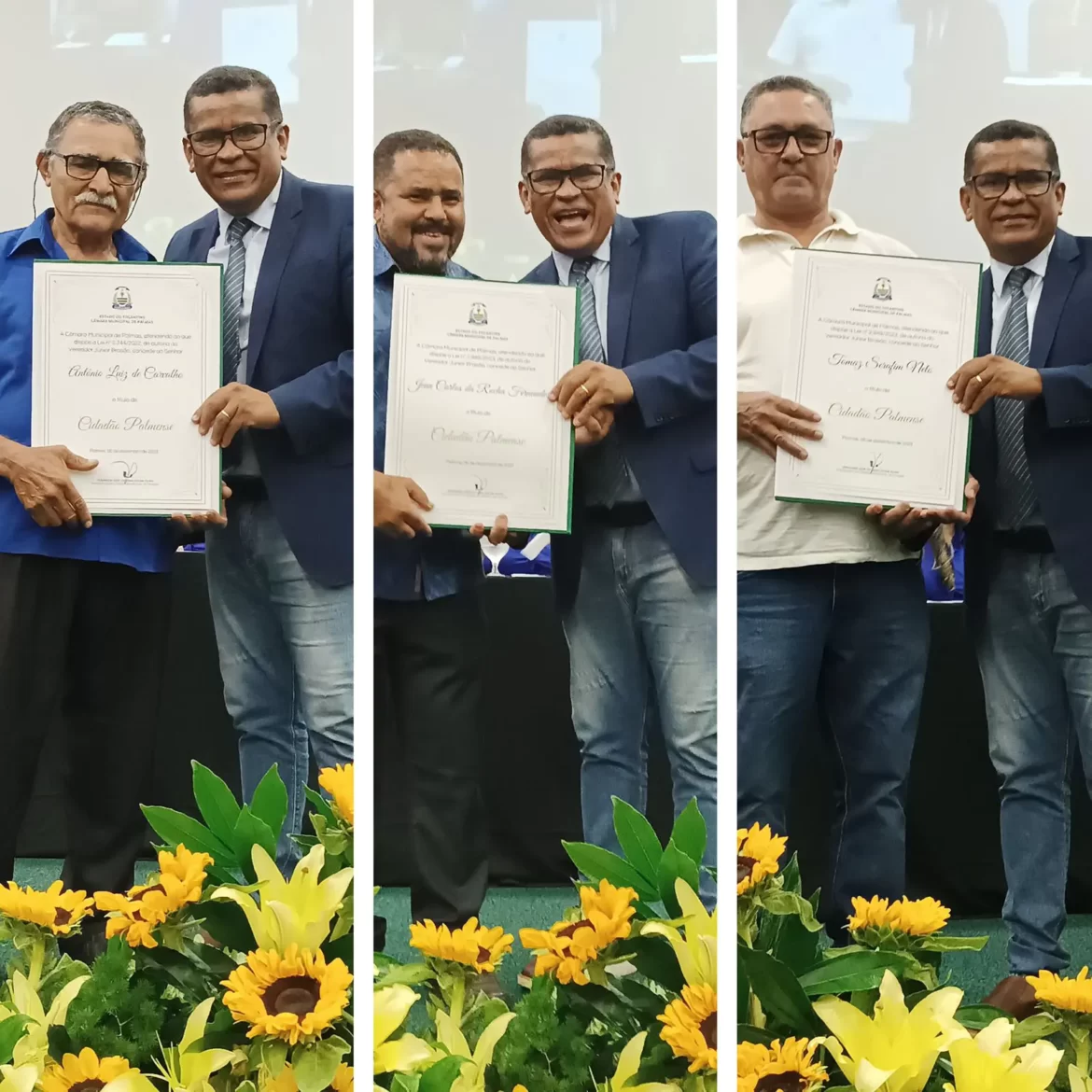 Vereador Sgt. Júnior Brasão prestigia Sessão Solene de entrega de títulos de Cidadão Palmense; confira detalhes